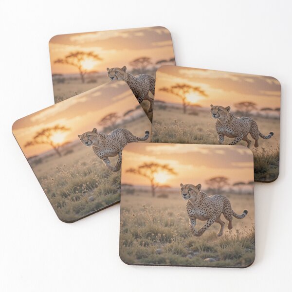 Item preview, Cheetah Sprinting at Sunset designed and sold by InezPhotography.