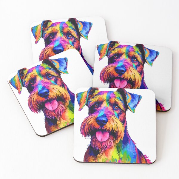 Item preview, Rainbow Miniature Schnauzer Art – Colorful Dog Lover Design designed and sold by Fredster1966.