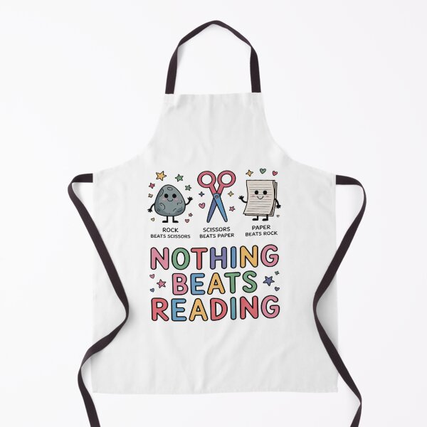 Item preview, Nothing Beats Reading Rock Paper Scissors Funny Books Lover designed and sold by August4Laughs25.