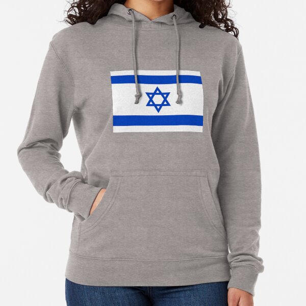 Proud to Be Israeli American On World Map with American Flag Adult Hoodie