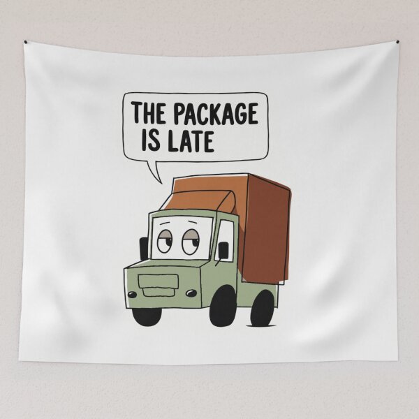Item preview, Late Package Delivery Truck  | Deadpan Moodzu Relatable Humor - Otis designed and sold by Moodzu.