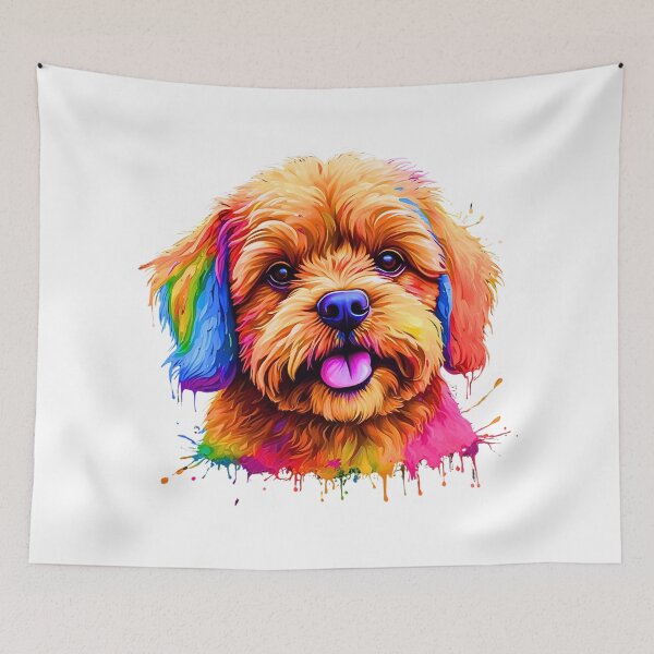 Item preview, Rainbow Maltipoo | Colorful Doodle Dog Art Design designed and sold by Fredster1966.