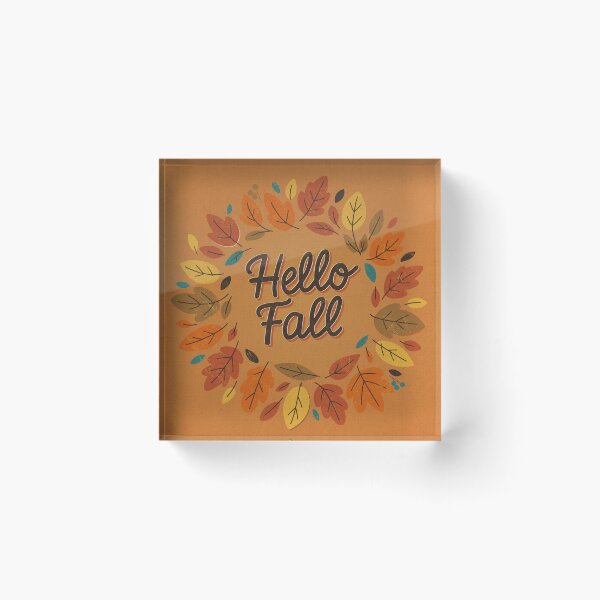 Item preview, Falling for Fall –  Retro Mid-Century Autumn Wreath Design designed and sold by OddlyEnoughArt.
