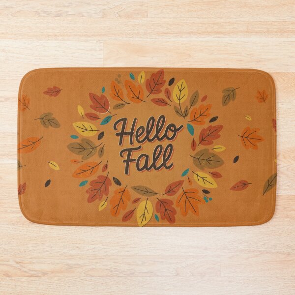 Item preview, Falling for Fall –  Retro Mid-Century Autumn Wreath Design designed and sold by OddlyEnoughArt.