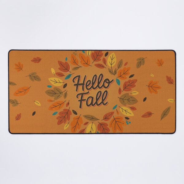 Item preview, Falling for Fall – Retro Mid-Century Autumn Wreath Design designed and sold by OddlyEnoughArt.