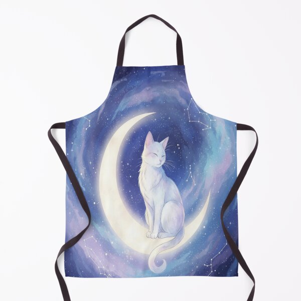 Item preview, Crescent Moon Cat Mystical Celestial Aesthetic designed and sold by Neko-Doodle-co.