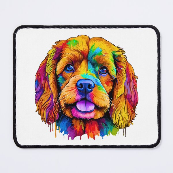 Item preview, Rainbow Cavapoo | Colorful Modern Dog Art Design designed and sold by Fredster1966.