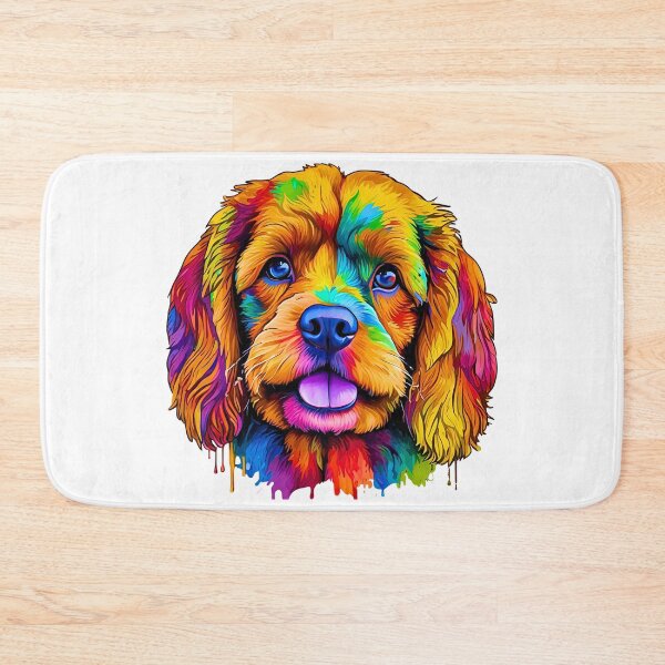 Item preview, Rainbow Cavapoo | Colorful Modern Dog Art Design designed and sold by Fredster1966.