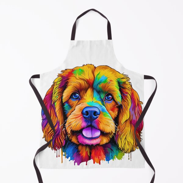 Item preview, Rainbow Cavapoo | Colorful Modern Dog Art Design designed and sold by Fredster1966.