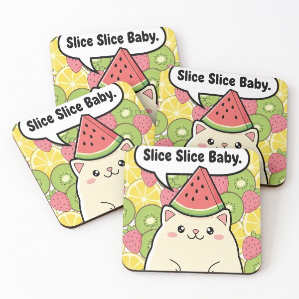 Item preview, Fruit Cat Kawaii Summer Watermelon Vibes designed and sold by Neko-Doodle-co.