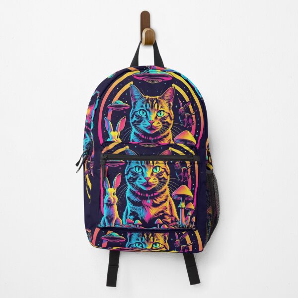 Item preview, psychedelic cat designed and sold by INK & VISION STUDIO.