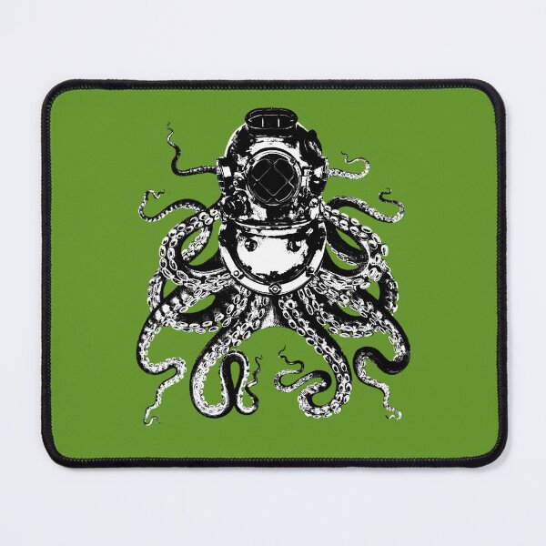 Item preview, Octopus in a diving helmet  	 designed and sold by xcjbsasncgi72.