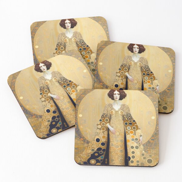 Item preview, Art Nouveau Painting of Woman Inspired By Gustav Klimt designed and sold by LanaGustavsson.