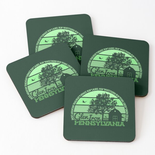 Item preview, Glen Iron Pennsylvania Sunset Retro Vintage Local Pride Logo designed and sold by CRHPOD20.