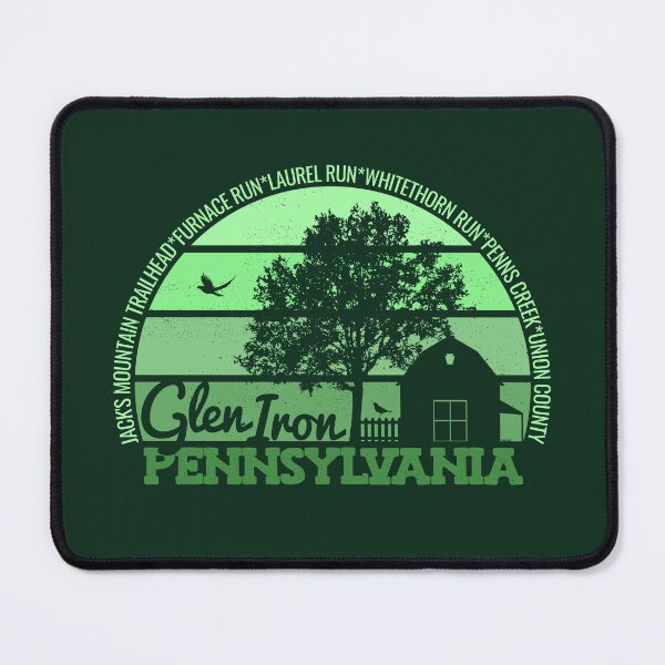 Item preview, Glen Iron Pennsylvania Sunset Retro Vintage Local Pride Logo designed and sold by CRHPOD20.