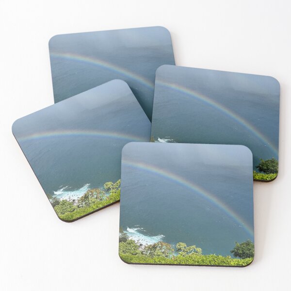 Item preview, Rainbow Over Tropical Coastline designed and sold by TrisaThyme.