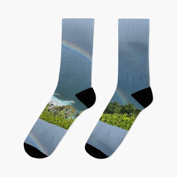 Item preview, Rainbow Over Tropical Coastline designed and sold by TrisaThyme.