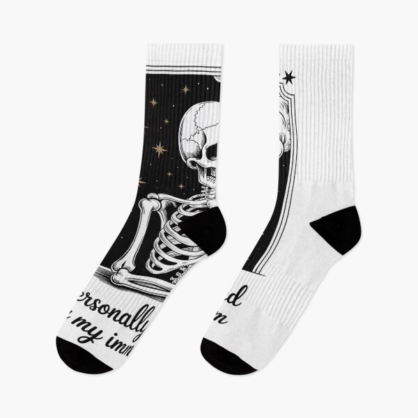 Item preview, Personally Victimized By My Immune System Skeleton Coffee designed and sold by petrichorsworld.