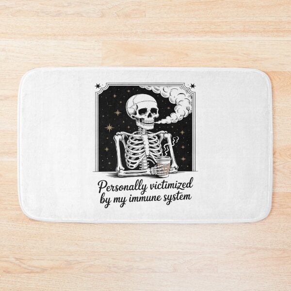 Item preview, Personally Victimized By My Immune System Skeleton Coffee designed and sold by petrichorsworld.