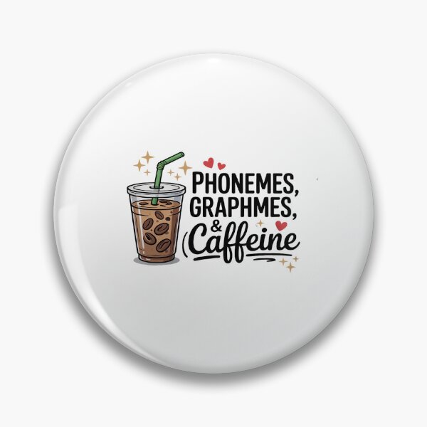 Item preview, Phonemes Graphemes and Caffeine Funny Reading Back to School designed and sold by petrichorsworld.