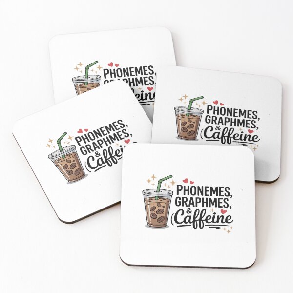 Item preview, Phonemes Graphemes and Caffeine Funny Reading Back to School designed and sold by petrichorsworld.