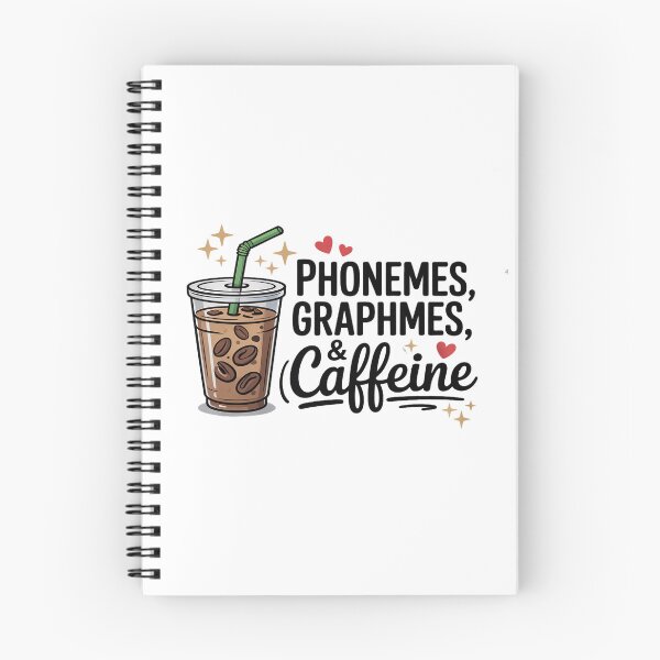 Item preview, Phonemes Graphemes and Caffeine Funny Reading Back to School designed and sold by petrichorsworld.