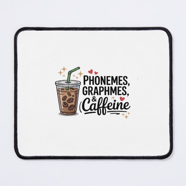 Item preview, Phonemes Graphemes and Caffeine Funny Reading Back to School designed and sold by petrichorsworld.