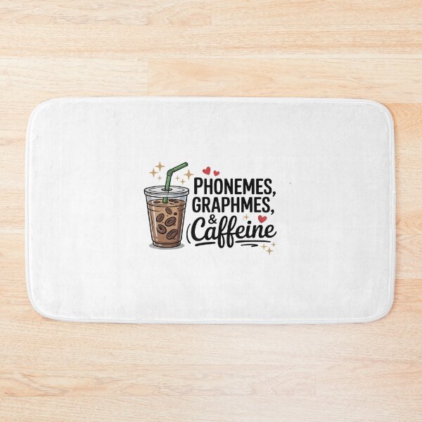 Item preview, Phonemes Graphemes and Caffeine Funny Reading Back to School designed and sold by petrichorsworld.
