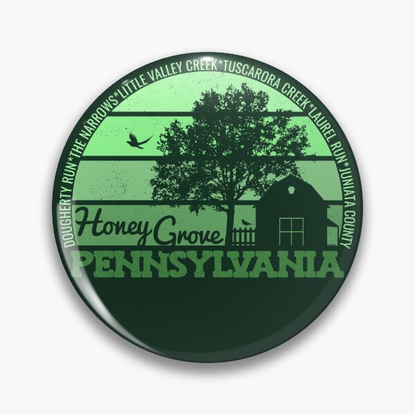 Item preview, Honey Grove Pennsylvania Sunset Retro Vintage Local Pride Logo designed and sold by CRHPOD20.