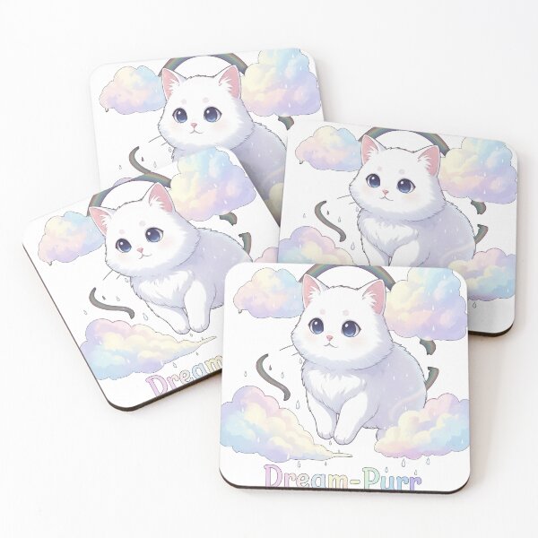 Item preview, Dreamy Cloud Cat – Pastel Floating Aesthetic designed and sold by Neko-Doodle-co.