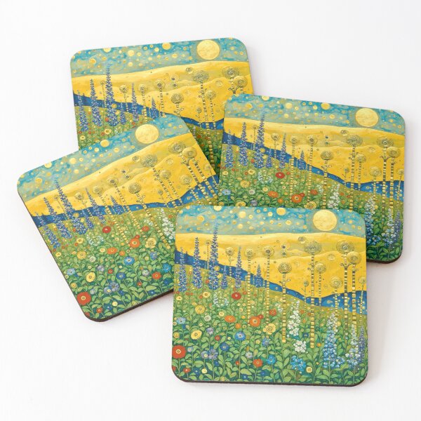 Item preview, Flower Garden After Gustav Klimt designed and sold by Vicky Brago-Mitchell®.