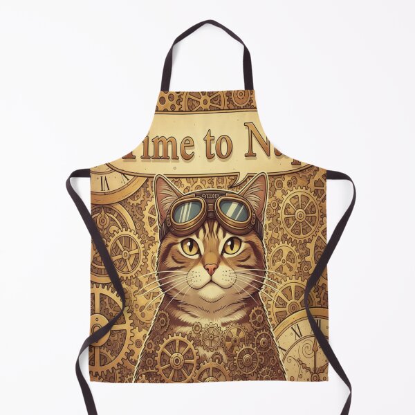 Item preview, Steampunk Cat Time Traveler Feline Design designed and sold by Neko-Doodle-co.