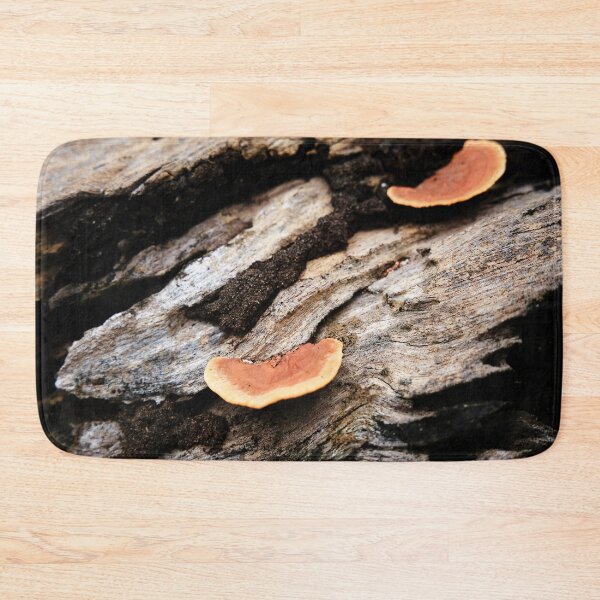 Item preview, Orange mushrooms on rotting dead wood designed and sold by franck380.