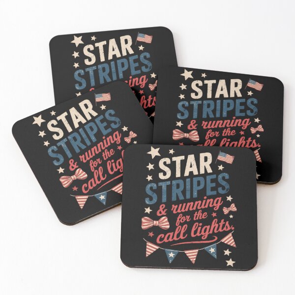 Item preview, 4th July ER Nurse Stars Stripes And Running For Call Lights designed and sold by TyraYoung.