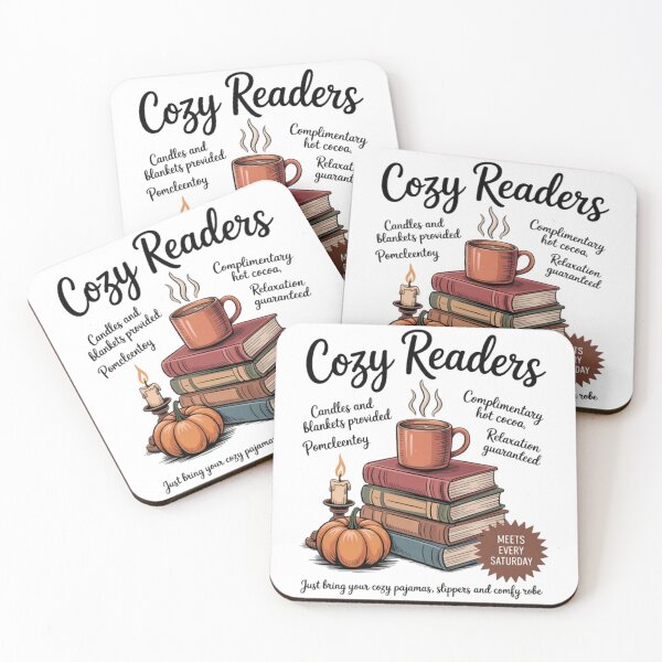 Item preview, Cozy Readers Book Club Autumn Fall Book Lover Thanksgiving designed and sold by Vastingan.