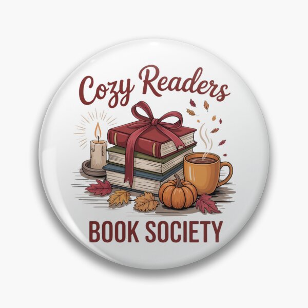 Item preview, Cozy Readers Book Society Fall Autumn Floral Pumpkin Season designed and sold by Vastingan.