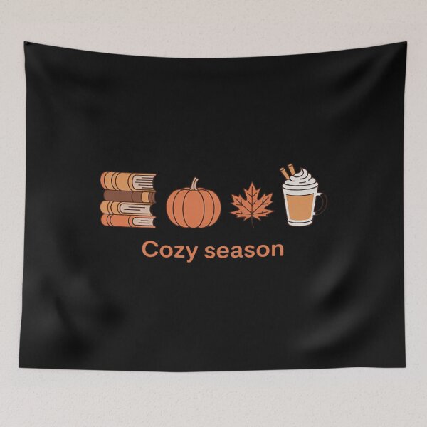Item preview, Cozy Season Fall Autumn Pumpkin Coffee Leaf Books designed and sold by Vastingan.