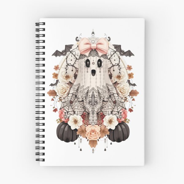Item preview, Floral Lace Ghost – Spooky Elegant Halloween Poster Art designed and sold by Medeea Publishing.