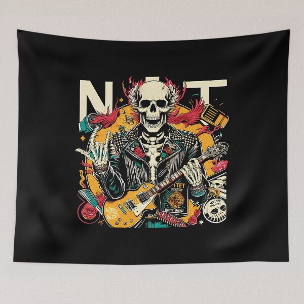 Item preview,  Skeleton Playing Guitar designed and sold by Jacquechiefer.