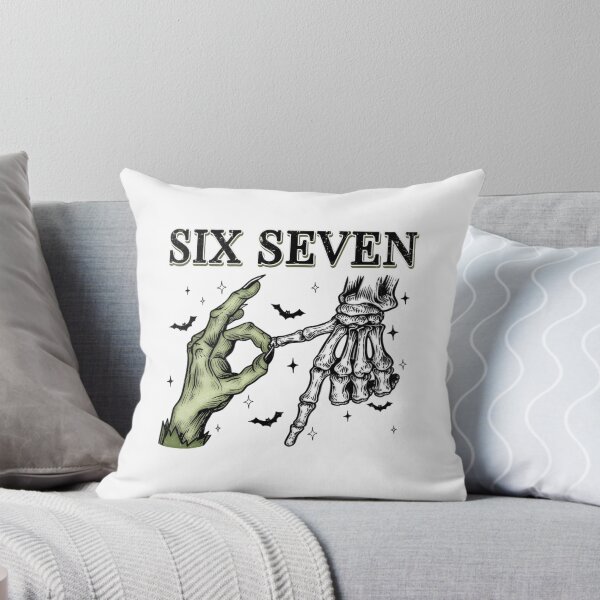 Item preview, Six Seven 6 7 Meme Funny Witch Skeleton Hands designed and sold by Denisemichels.