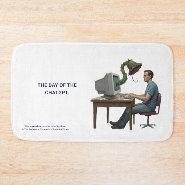 Item preview, The Day of the ChatGPT - The Accidental Cartoonist - ProjectLXX designed and sold by ProjectLXX.