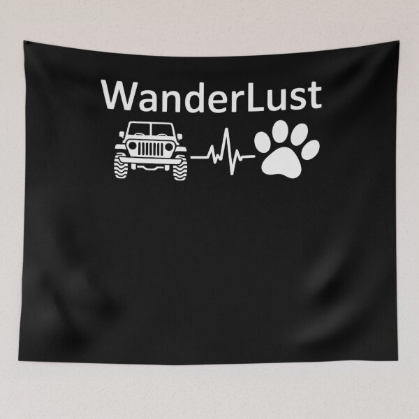 Item preview, 4WD Wander Lust Off Road Cute Paw Heartbeat Dog Lover Cat Owner Offroad designed and sold by papertaless.