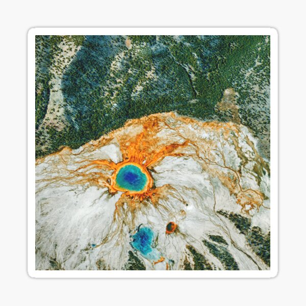 Grand Prismatic Hot Spring Yellowstone National Park Sticker