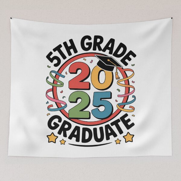 Item preview, 5th Fifth Grade Graduate 2025 Graduation Class Of 2025 Kids designed and sold by papertaless.