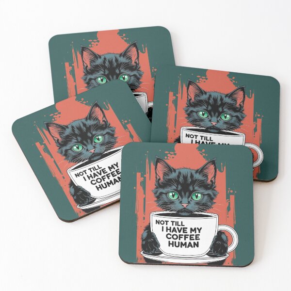 Item preview, coffee kitten 2 designed and sold by INK & VISION STUDIO.