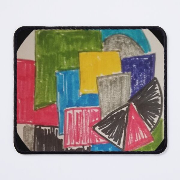 Item preview, geometric abstract design colorful shapes designed and sold by SmashingDeals.