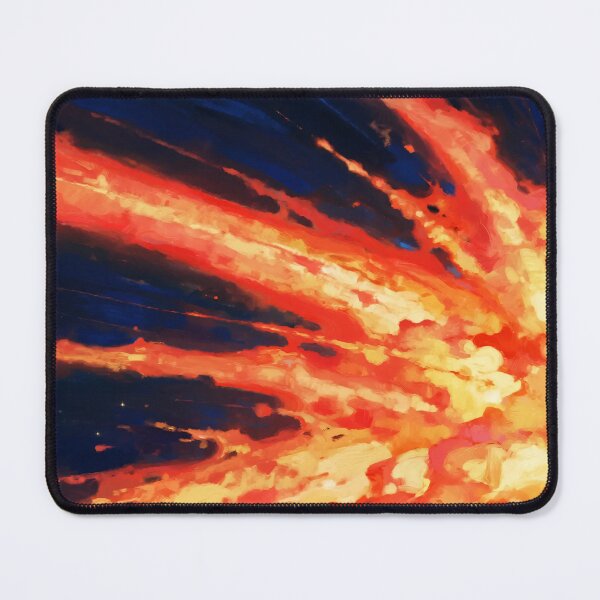 Item preview, Fiery Abstract Explosion of Red and Orange Streaks Radiating with Intense Energy on Dark Background designed and sold by Mimoshi ⭐⭐⭐⭐⭐.
