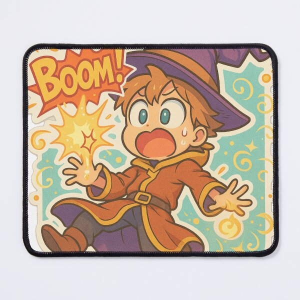 Item preview, Anime Wizard Boom Magic Spell Funny Sticker designed and sold by NitkiStudio.