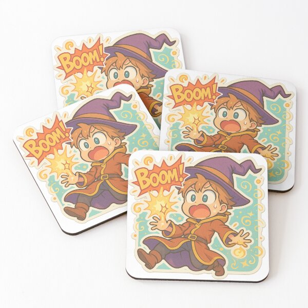 Item preview, Anime Wizard Boom Magic Spell Funny Sticker designed and sold by NitkiStudio.