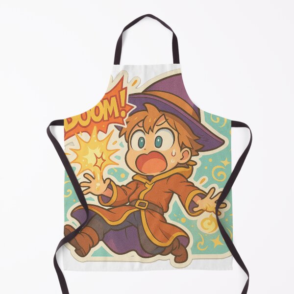 Item preview, Anime Wizard Boom Magic Spell Funny Sticker designed and sold by NitkiStudio.